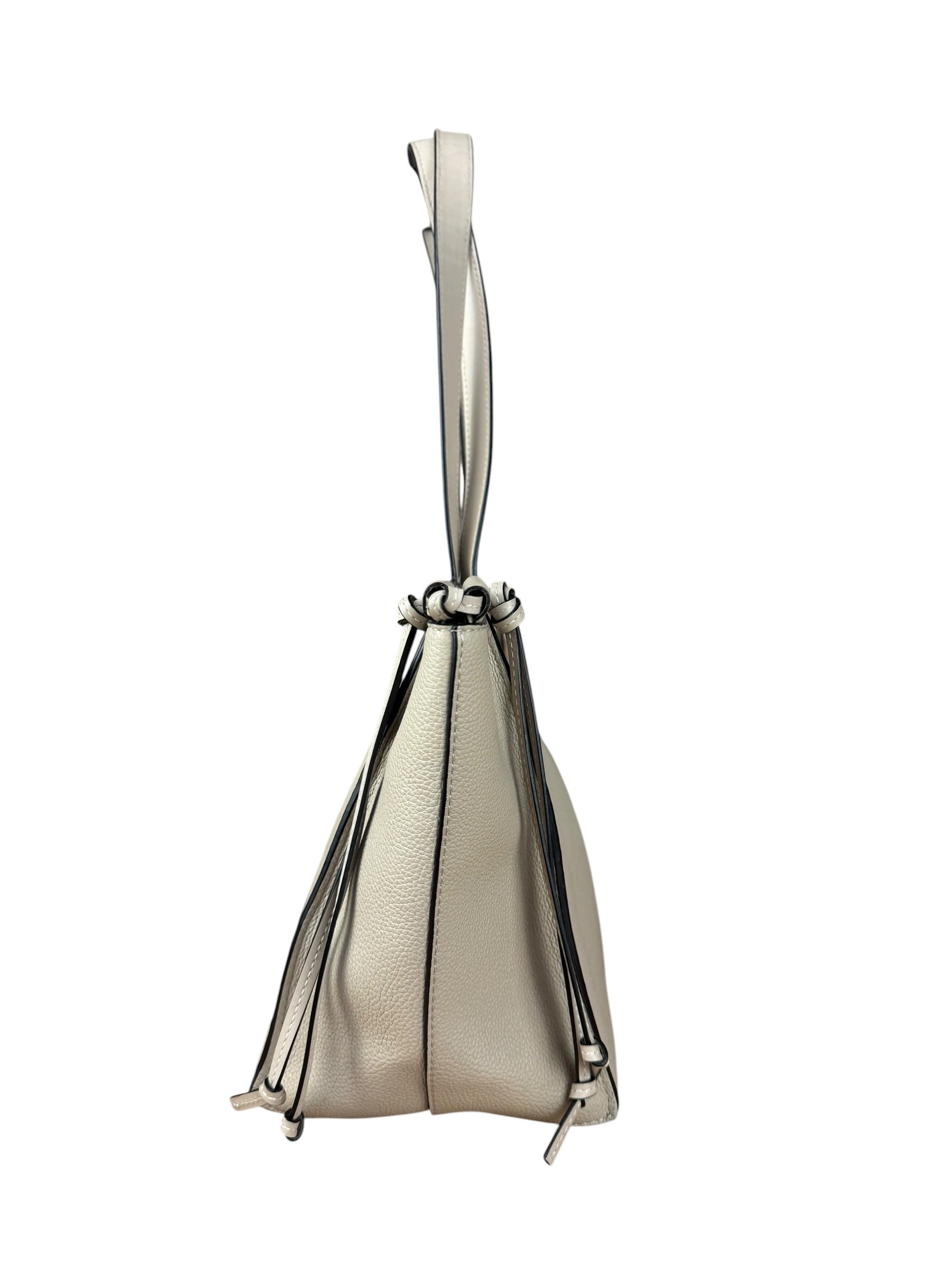 Loewe Beige Pebbled Leather Cushion Tote
