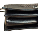 Chanel Black Leather Paris-Seoul Korean Garden Flap Bag 2015