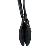 Gucci Black Leather Trim GG Horsebit Chain Shoulder Bag