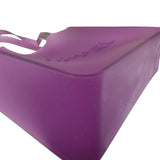 Chanel Vinatge Purple Jelly Rubber Tote Bag