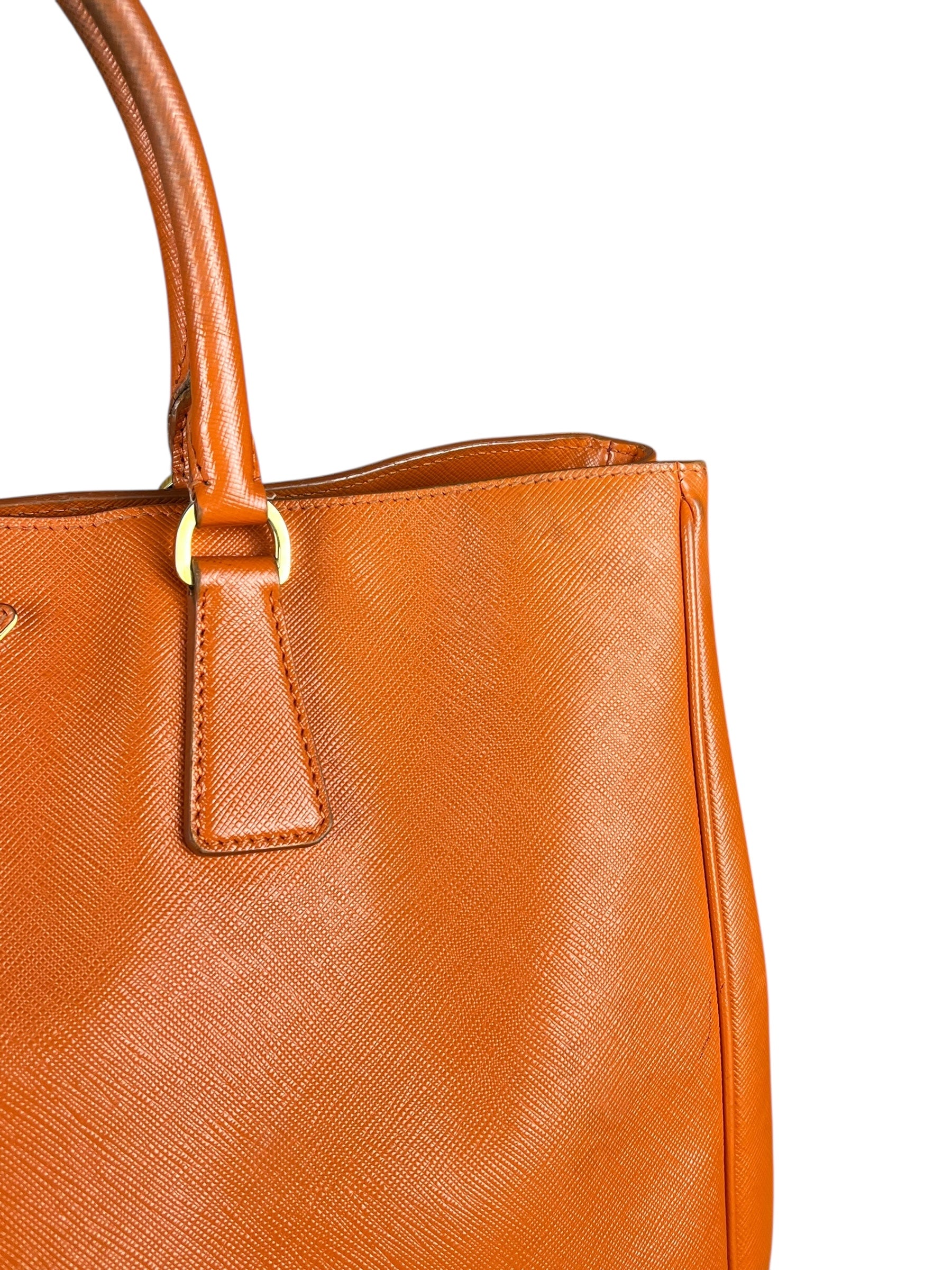 Prada Saffiano Lux Tote Orange