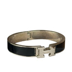 Hermes H Black/Palladium Clic Bracelet