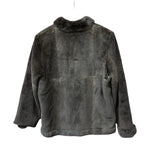 Flash Moonbat Brown Rabbit Fur Reversible Coat