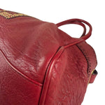 Fendi Red Grained Leather Etniko Shoulder Bag