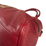 Fendi Red Grained Leather Etniko Shoulder Bag