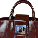 Louis Vuitton Burgundy Epi Patent Leather Electric Mirabeau Handbag MM