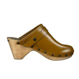 Isabel Marant Camel Brown Marant Titya Leather Clog (Footwear)