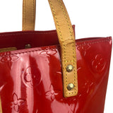 Louis Vuitton Red Canvas Monogram Vernis Hand Bag