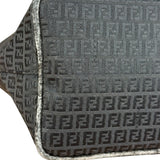 Fendi FF Black Canvas Logo Tote