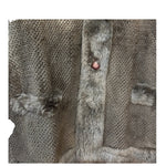 Flash Moonbat Brown Rabbit Fur Reversible Coat