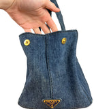Prada Canapa Denim Tote Bag