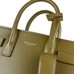 Saint Laurent Green Leather Nano Sac De Jour 2Way Tote