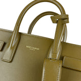 Saint Laurent Green Leather Nano Sac De Jour 2Way Tote