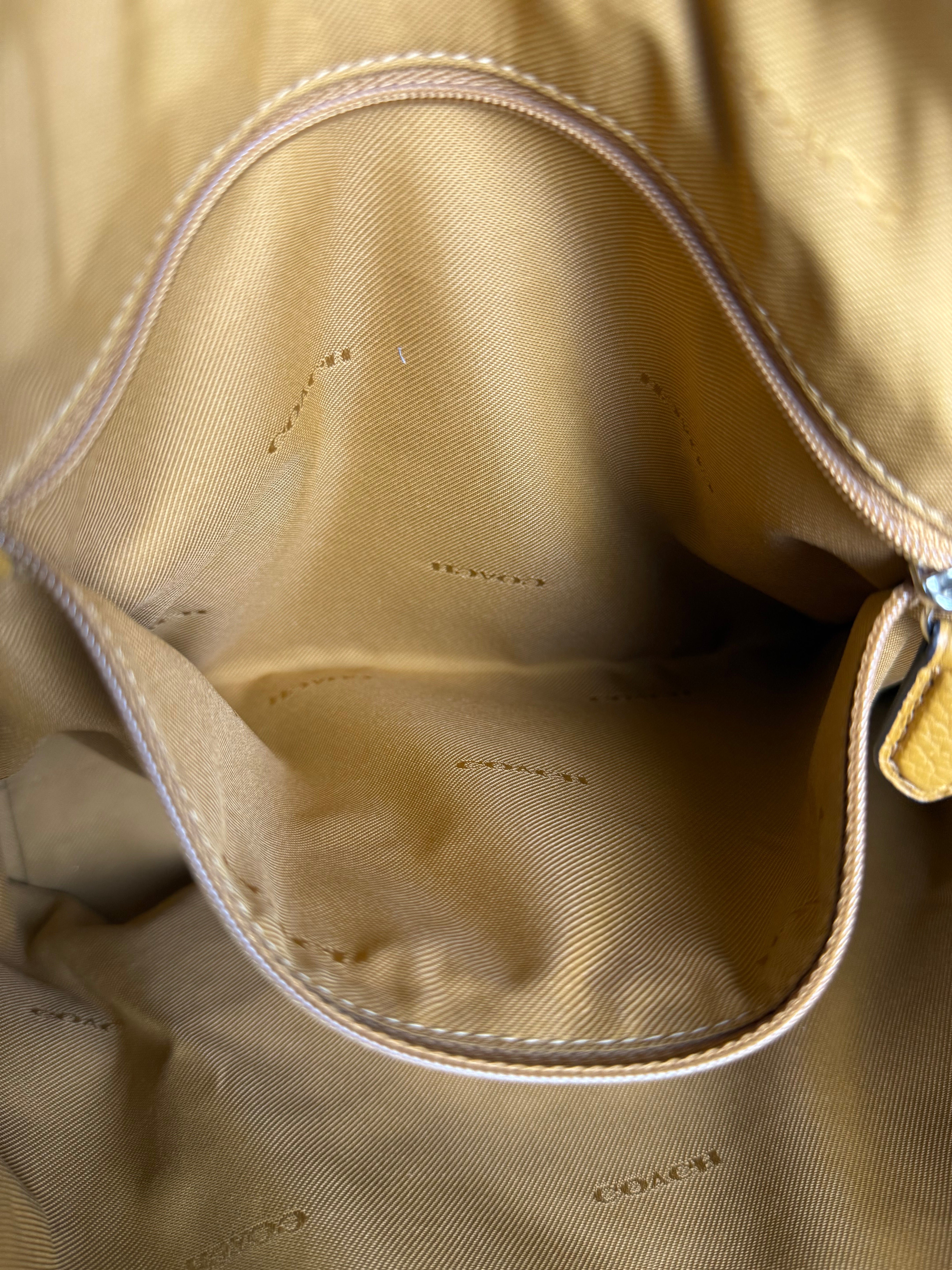 Coach Orange Leather Shoulder Bag