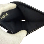 Fendi Black Leather Bifold Compact Wallet