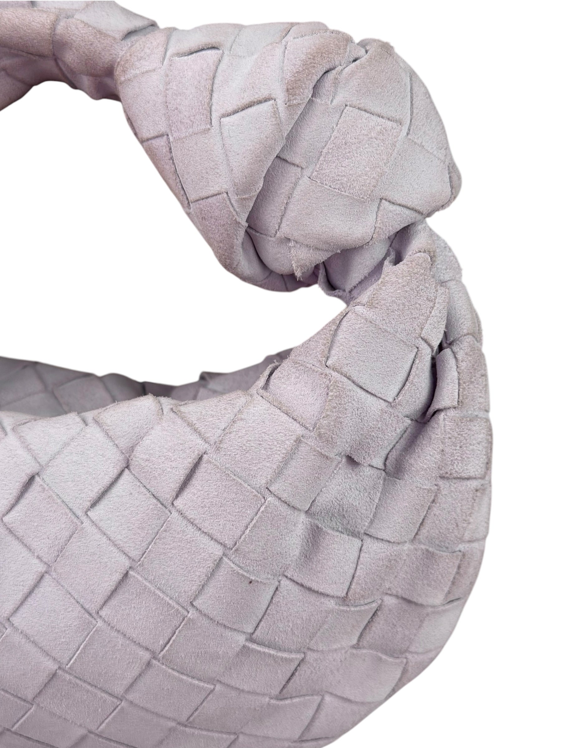 Bottega Veneta Chalk Suede Mini Jodie Handbag