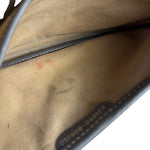 Gucci Vintage Grey Leather Flap Clutch