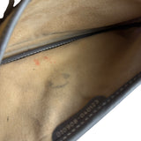 Gucci Vintage Grey Leather Flap Clutch