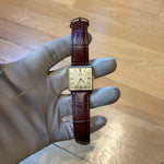 Omega Solid 14k Gold Square Dial