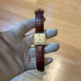 Omega Solid 14k Gold Square Dial