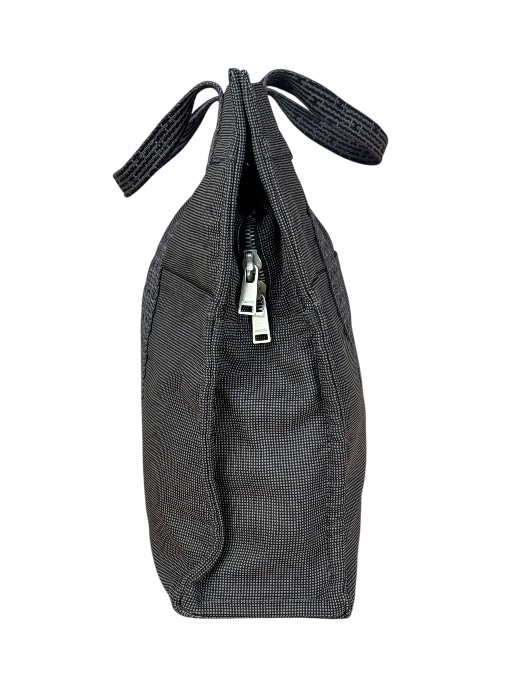 Hermes Grey Canvas Herline Tote Bag