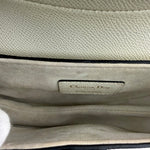 Christian Dior White Leather Saddle Hand Bag