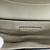 Christian Dior White Leather Saddle Hand Bag