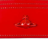 Vivienne Westwood Red Debossed Orb Card Holder