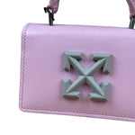 Off-White Purple Leather Micro Jitney 0.5 Two-Way Bag