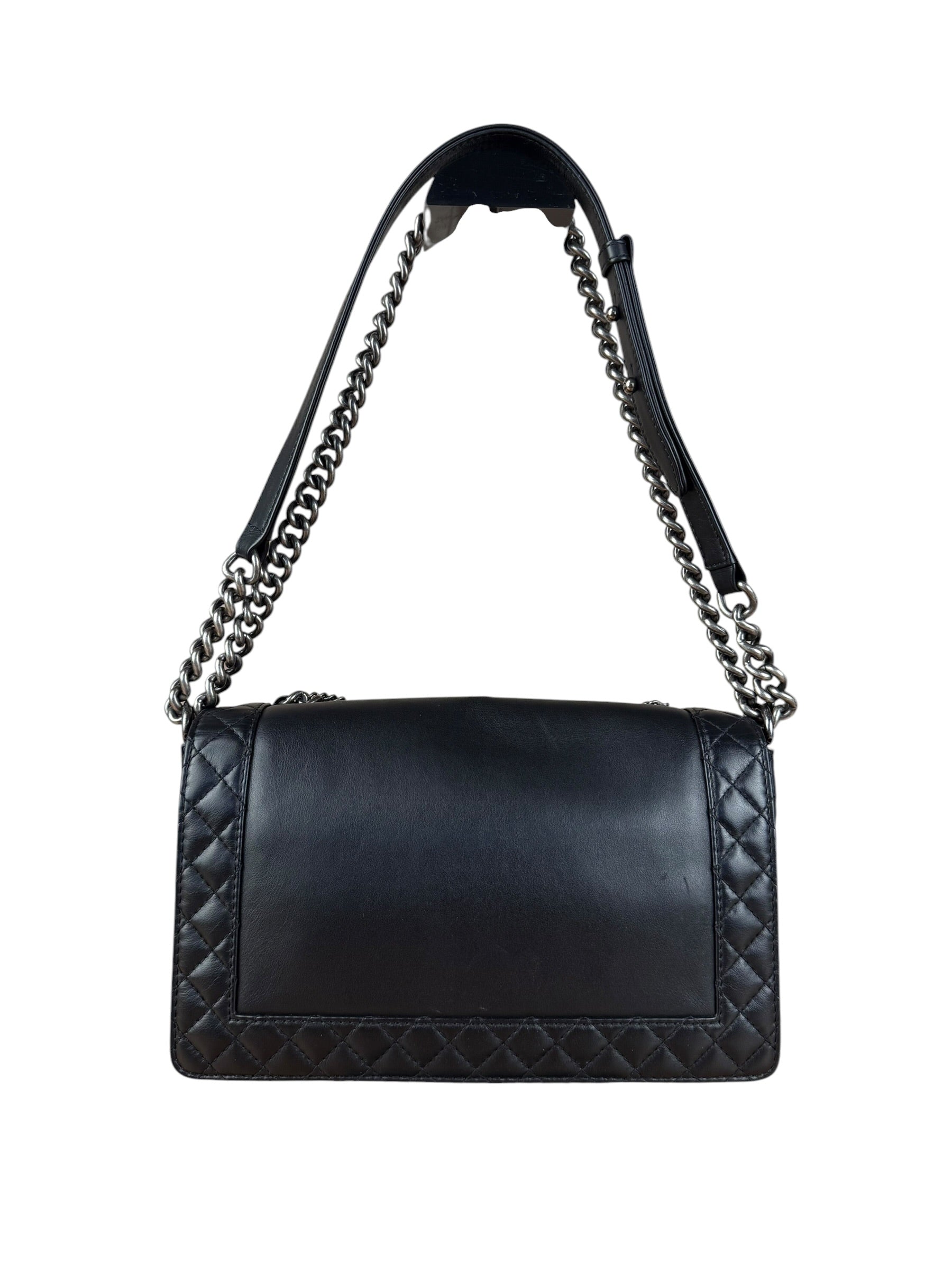 Chanel Black Enchained Boy Bag 2013
