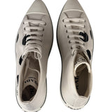 Prada Canvas Olka Dot High Top Point Sneakers
