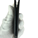 Prada Black/Grey Saffiano Leather Card Holder