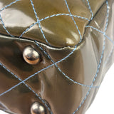 Chanel Green Quilted Patent Leather Reissue XL Tote 2011