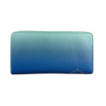 Tiffany & Co Blue Gradient Leather Long Zippy Wallet