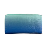 Tiffany & Co Blue Gradient Leather Long Zippy Wallet