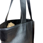 Chanel Black Lambskin CC Swirl Pattern Tote 2000
