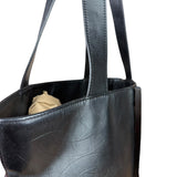 Chanel Black Lambskin CC Swirl Pattern Tote 2000