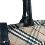 Burberry Vintage Blue Label Nova Check Multi-Pocket Nylon Tote Bag