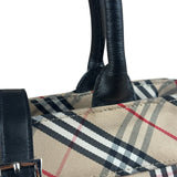 Burberry Vintage Blue Label Nova Check Multi-Pocket Nylon Tote Bag