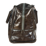 Loewe Vintage Brown Patent Leather Amazona Handbag