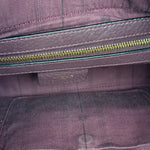 Loewe Purple Leather Ostrich Front 2Way Handbag