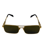 Prada Black/Gold PR A52S Rectangular Sunglasses