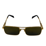 Prada Black/Gold PR A52S Rectangular Sunglasses