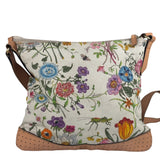 Gucci Vintage Leather/Canvas Blooms Crossbody