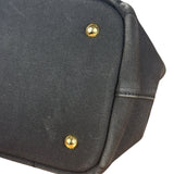 Prada Vintage Black Canvas Canapa Tote