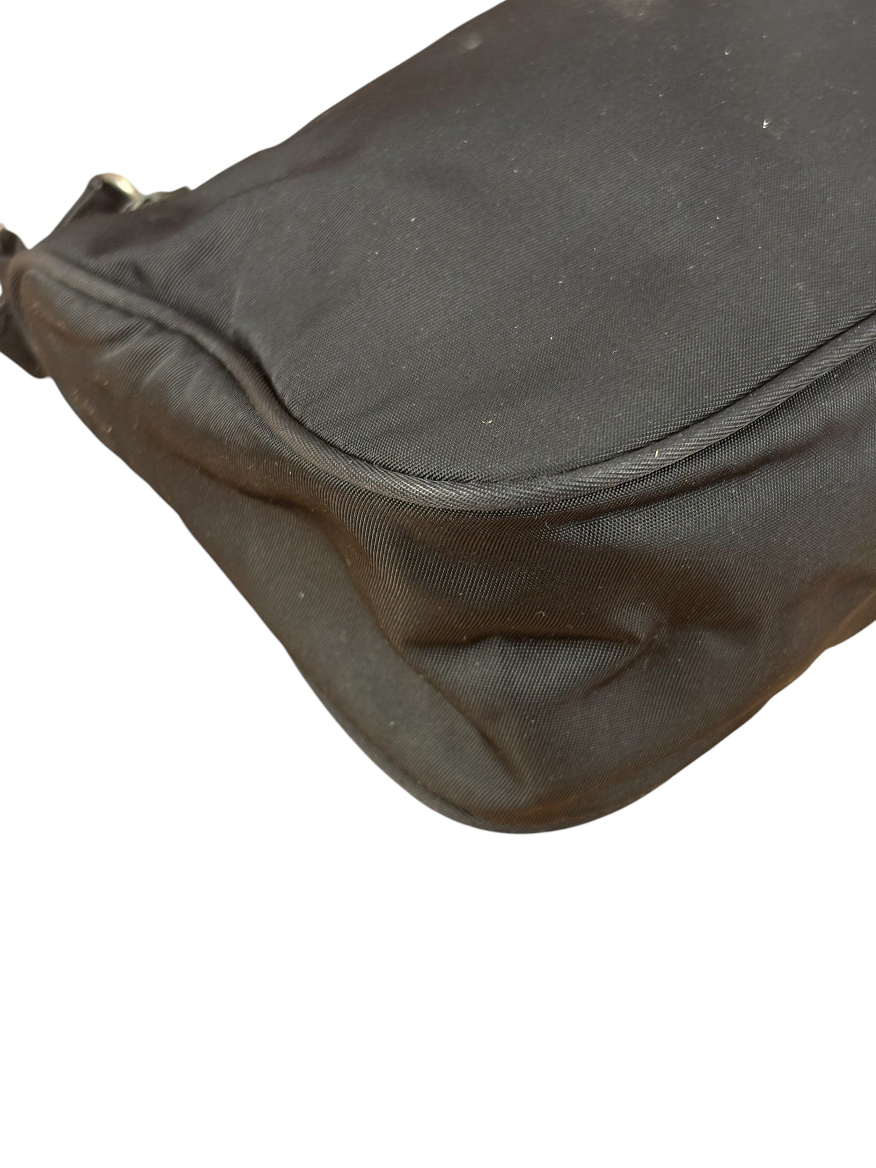 Prada Black Nylon Tessuto Mini Sport Pochette Shoulder Bag
