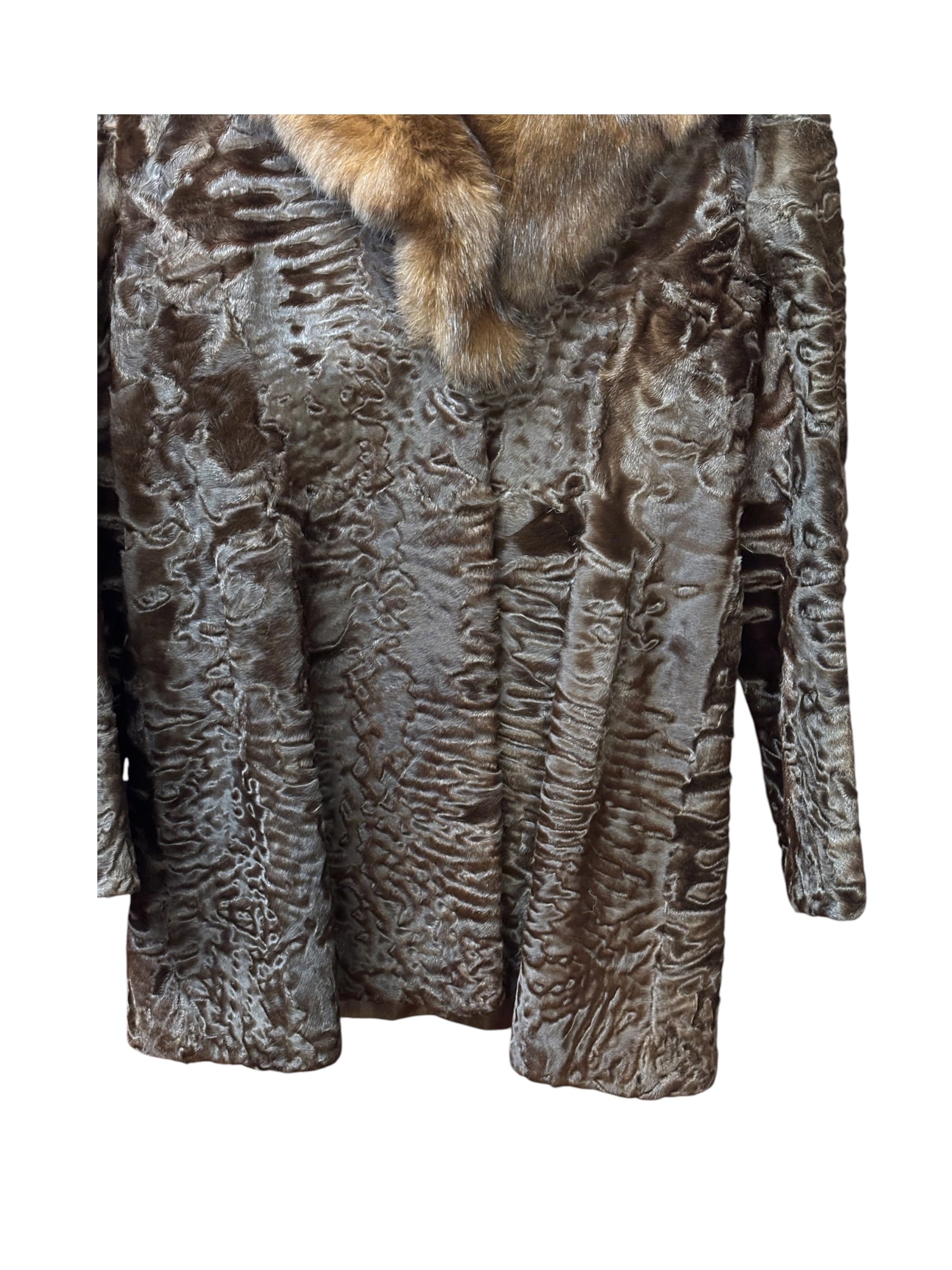 Original Elegance Vintage Brown Persian Lamb Coat