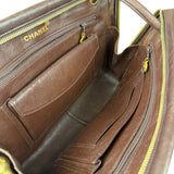 Chanel Burgundy Leather V Stitch Shoulder Bag 1990's