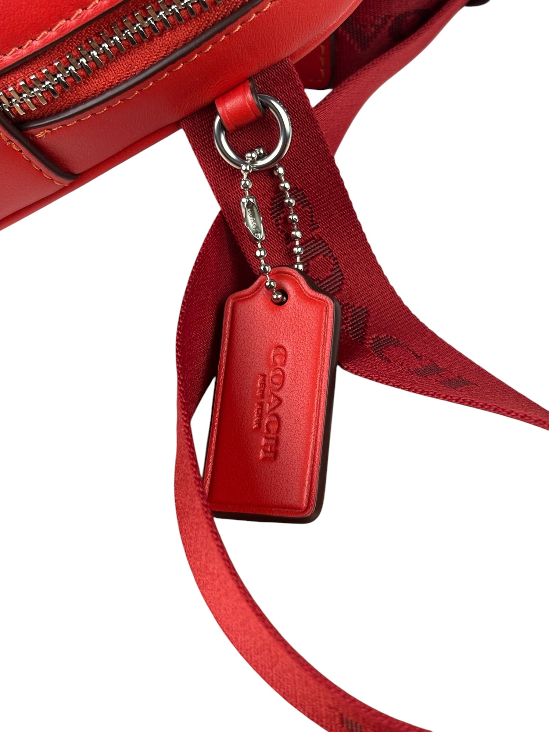 Coach Miami Red Leather Pace Belt Bag