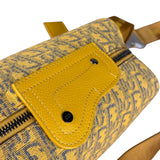 Christian Dior Yellow Oblique Canvas Lingot 22 Shoulder Bag